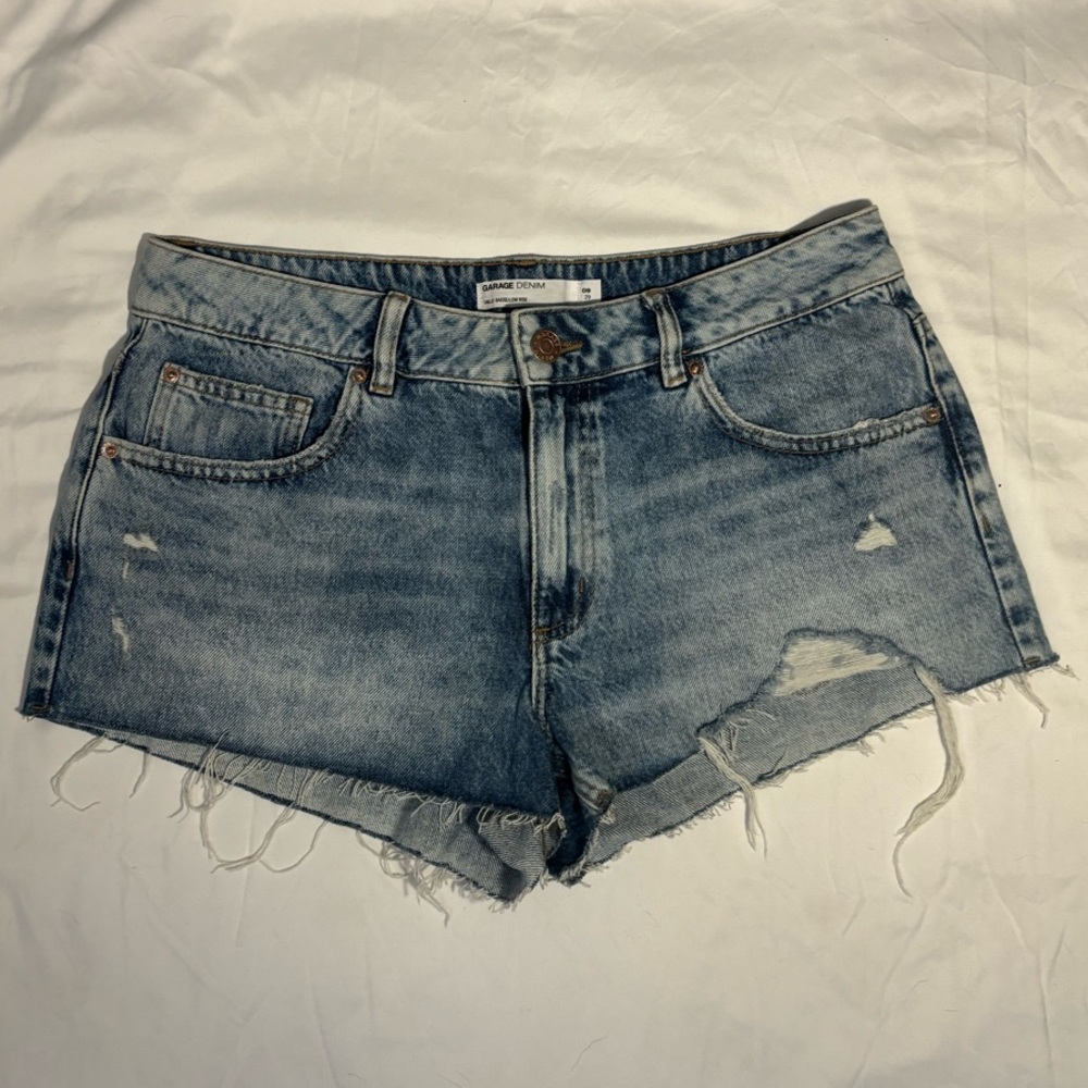Garage Low Rise Denim Shorts